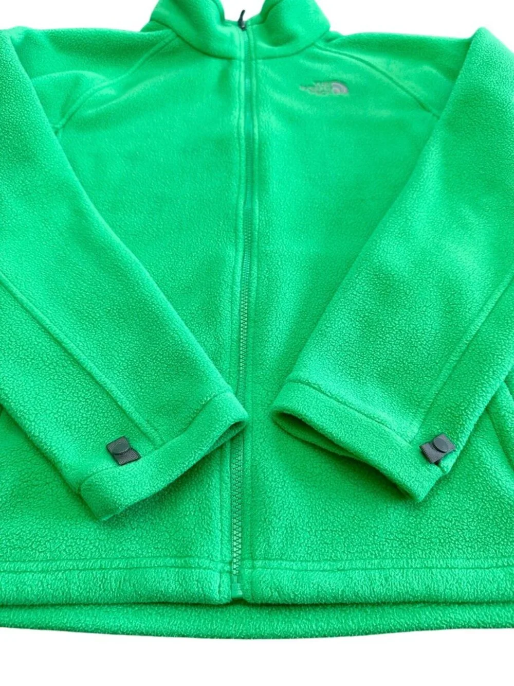 The North Face Jacket Women XL Green Fleece Full Zip Coat - Picture 8 of 14